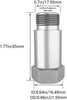 2PCS O2 Defouler Straight M18 x 1.5 fits Header and Exhaust Pipes Stainless Steel