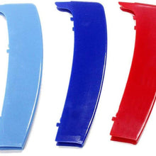 for 1 Serie E81 E82 E87 E88 2004-2011 M Colour Front Grille Grill Cover Insert Trim Clips (12 Grilles Sharp Angle)