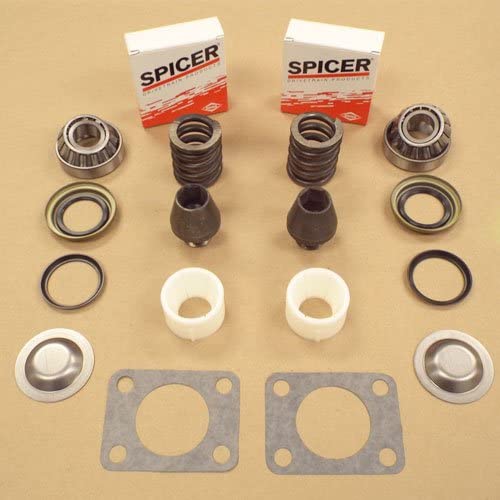 KINGPIN BEARING SEAL REBUILD KIT W/BUSHING & SPRING GM CHEVY DANA 60 DANA 77-91