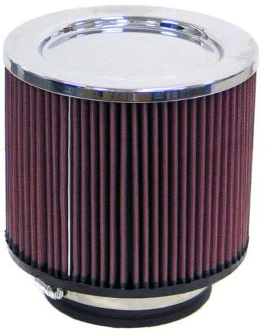 K&N Universal Clamp-On Air Filter: High Performance, Premium, Washable, Replacement Engine Filter: Flange Diameter: 4 In, Filter Height: 6 In, Flange Length: 0.625 In, Shape: Round, RD-1400