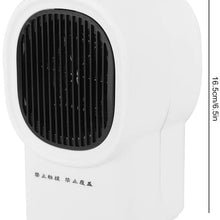 Fan Heater, Portable Compact Electric Tabletop Fan Heater Electric Warmer for Home Office Winter Use Tabletop Heater(White)