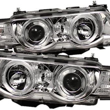 Spyder Auto PRO-YD-BMWE3899-HID-HL-BK BMW E38 7-Series Black/Amber HID Type Halo Projector Headlight