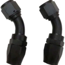 2pcs 10AN Swivel Oil/Air/Fuel/Gas Line Hose End Fitting Elbow 45 Degree