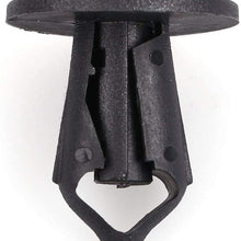 LotFancy 100PCS Car Fender Clips, Nylon Push Retainer Clips, Auto Body Clips Compatible with Honda Mazda Nissan Boat Toyota Retainer Clips kit, 8mm Universal - Fits Most Models