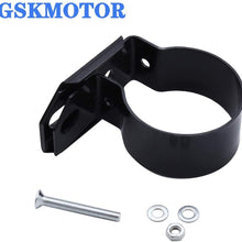 GSKMOTOR BALCK Ignition Coil Mount Bracket Replace Round Cylinder Type Coils 260289302351W for Ford 351C 400 Mustang F150 (CHROME)