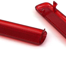 Arotom Interior Red Rear Door Trim Panel Red Back Door Panel Light Lense Reflector Reflector Light Cover Fit for Chevrolet Silverado Fit for GMC Sierra Yukon (A Pair)