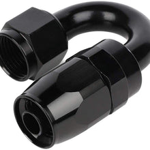 ANPART AN8 20Ft Braided Fuel Line Hose Nylon braided fuel gas pipe hose and AN8 10 pcs Swivel Hose End Fittings