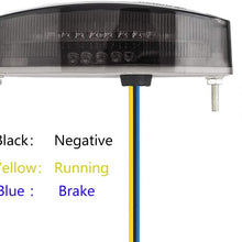 Evomosa Motorcycle Taillight Universal Brake Stop Light ATV Tail Light for Harley Honda BMW Suzuki