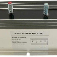DB Electrical BSL0006 200 Amp Three 3 Multi Battery Isolator for Marine, RV, EMS used in many stereo systems