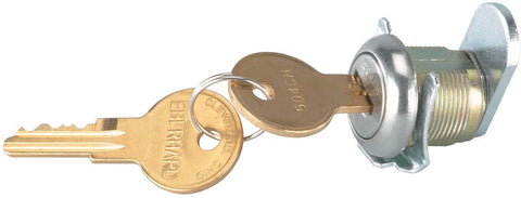 Lund 5212 Nickel Finish Paddle Handle Cam Lock with 2 Keys