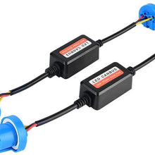 Duokon ABS Material Headlight Decoder, 2pcs Car LED Headlight Decoder 9007 Radio Audio Anti-interference Error Canceler Filter