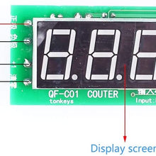 Module Trigger Counter Module Accumulator 4-Bit Red 0.56in Digital Tube Display Accumulated with Memory Wide Voltage DC 5V 12V 36V