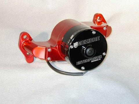 Meziere WP101R Red Billet Electric Water Pump for Small Block Chevy