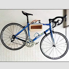 Sucastle Solid Wood Road Bike Holder Parking Hanger Hook MTB Mountain Bike Wall Mount Hanging Carrier Bicycle Wall Stand Retro Bike Rack