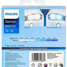 Philips 85122CVS2 D2S CrystalVision ultra Authentic Xenon HID Headlight Bulb, 2 Pack