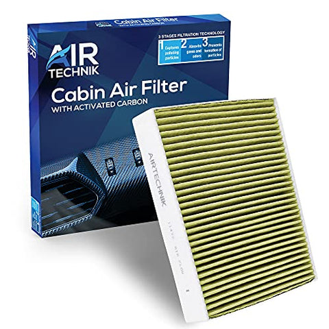 AirTechnik CF11472 PM2.5 Cabin Air Filter w/Activated Carbon | Fits BMW 328i 2012-2016, 328i xDrive 2014-2016, 320i 2013-2018, 320i xDrive 2013-2018, 428i 2014-2016