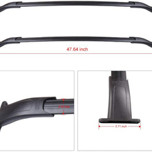 ANPART Roof Rack Crossbars fit for 2015-2020 for Chevrolet Suburban/for Tahoe/for Cadillac Escalade/for Cadillac Escalade ESV/for GMC Yukon/for GMC Yukon XL Black Aluminum Rooftop Cargo Carrier