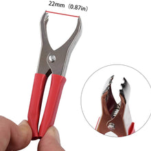 HUIQIAODS Car Crocodile Clip 30A Spring Loaded Auto Vehicle Battery Cable Insulated Alligator Clamp Clips 2PCS