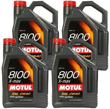 Motul 8100 X-Max 0W40 Engine Oil 5L (Pack of 4)