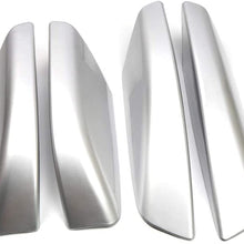 ITrims for Toyota 4Runner 4WD N210 2003 2004 2005 2006 2007 2008 2009S Accessories Silver Roof Rack Rail End Cover Shell Cap Replacement 4PCS