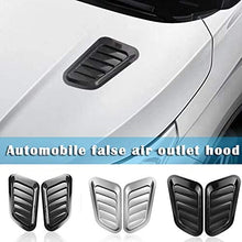 Blair 2PCS ABS Car Universal Decorative Intake Scoops Turbo Bonnet Vent Hood Auto Accessory