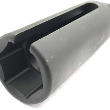 kmdiesel 3/8-Inch Drive by 7/8-Inch (22mm) Vacuum Offset Oxygen Sensor Socket with Normal Side Wire Cutout All Vehicle O2 Removal and Installation (3/8 Drive by 7/8 (22mm) Vacuum Normal Cutout)