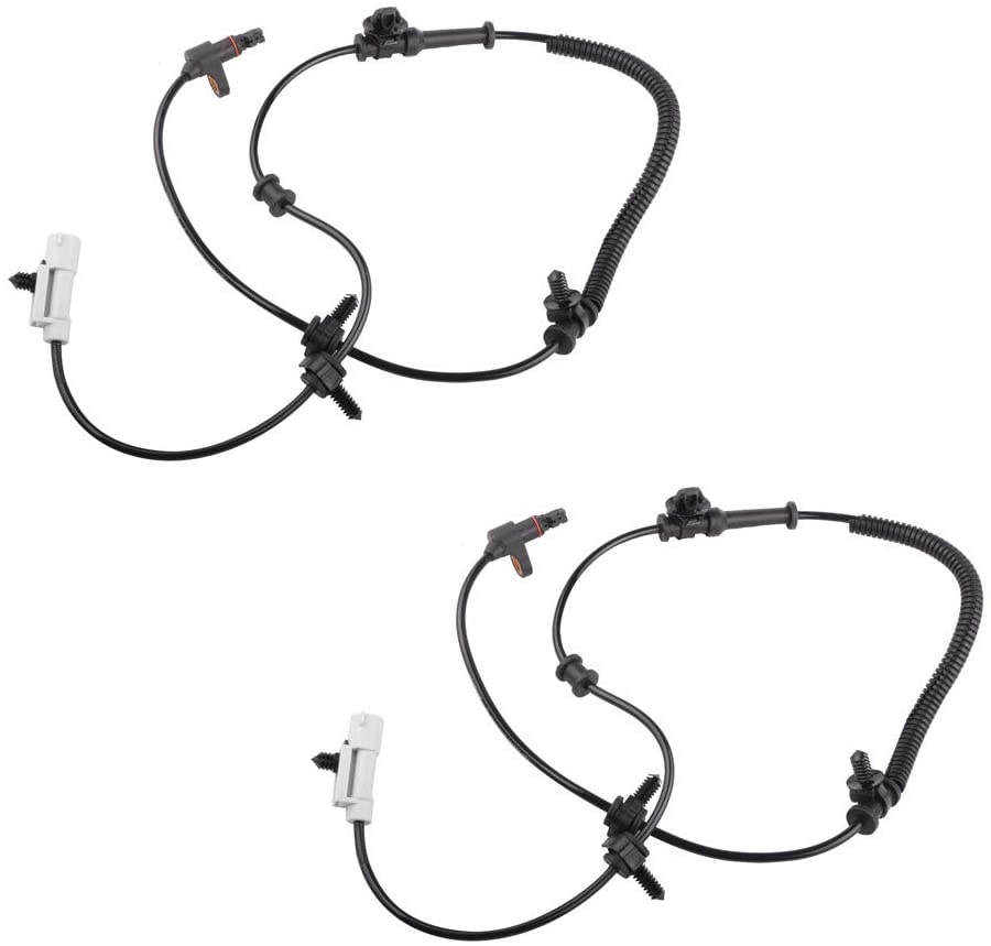 MOSTPLUS 2pcs ABS Wheel Speed Sensor Front Side Compatible for 2005-2010 Jeep Grand Cherokee 56044144AA 56044144AB 56044144AC 56044144AD