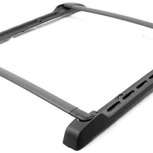 Newsmarts 1 Set Cross Bar Roof Rack Side Rail Luggage Racks Maximum 125 lbs Capacity Load for Toyota Tacoma Double Cab 2005 2016 2017 2018 2019 2020