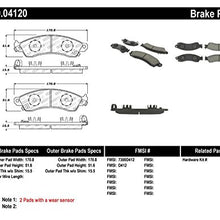 StopTech 309.04120 Sport Brake Pads with Shims and Hardware