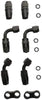 Braided 3/8 Fuel Line 6AN Oil/Gas/Fuel Hose End Fitting Hose Separator Clamp Kit for Oil Fuel Line Repair Projects