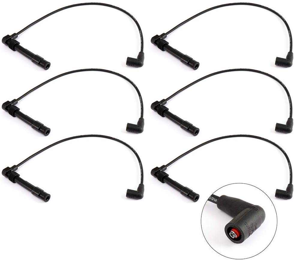 TUPARTS Pack of 6 Ignition Wire Sets Compatible with Audi A4/ A4 Quattro/ A6/ A6 Quattro Volkswagen Passat 1997-2005