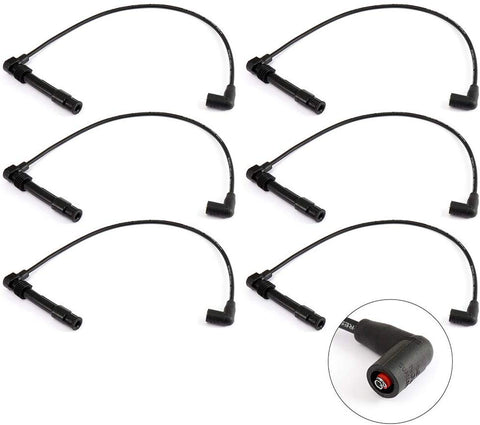TUPARTS Pack of 6 Ignition Wire Sets Compatible with Audi A4/ A4 Quattro/ A6/ A6 Quattro Volkswagen Passat 1997-2005