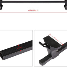 cciyu Universal Adjustable Aluminum 48" Roof Rack Cross Bar Car Top Luggage Carrier Rails Fit for F-150 F-250 F-350 F-450 for Chevry Silverado Roof Crossbars Cargo Carrier