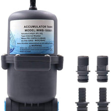 Gazechimp Accumulator Tank Water Pump Flow Control Systems Bladder-Type 125 psi 23.5 OZ