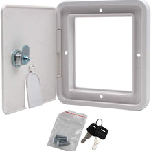 Power Cord Hatch Electrical Access Door for RV Camper Trailer Motorhome Power Protection