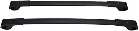 Viksee 2pcs for 2014-2017 Forester Black Aluminum Roof Rack Cross Bar Luggage Cargo Carrier Rails (Need Factory Side Rails)