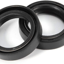 Fork Oil Seal,33x46x11mm Pair Front Damper Oil Fork Seal 91255-413-881 Fits for Honda CB360 1974