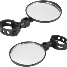 X AUTOHAUX 1 Pair Universal Adjustable Rotatable Rearview Mirror for Bicycle Mountain Road Bike Cycling Black