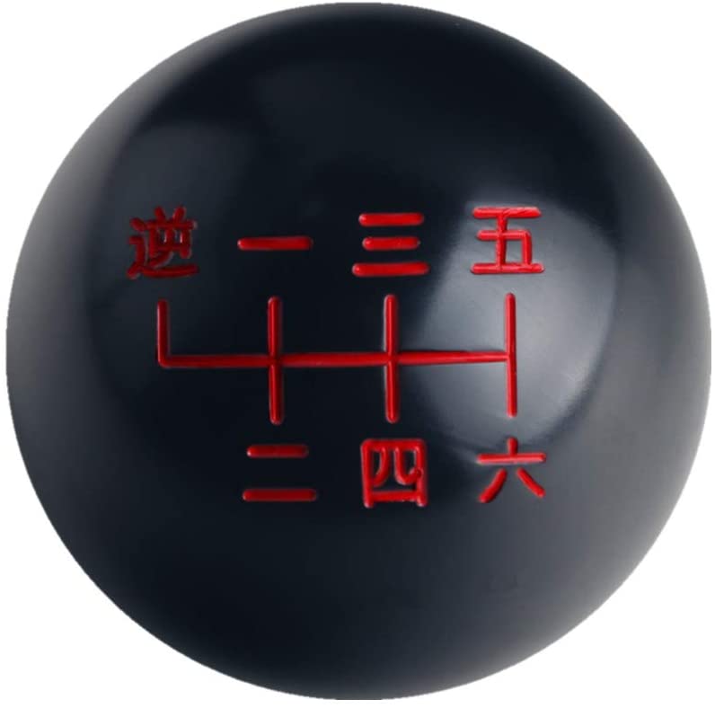 DEWHEL 6 Speed Japanese Pistion Brusfed Black Shift Knob Weighted M12X1.25 M10X1.5 M10X1.25 M8X1.25 Short Shifter Reverse on Top Left