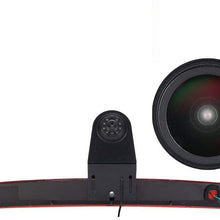HD IP68 Third Roof Top Mount Brake Lamp Reverse Rear View Backup Camera Angle and Distance Adjustable IR Night Vision for Mercedes Benz Viano Vito W639 Van (Reversing Camera)