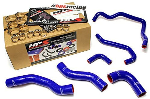 HPS 57-1478-BLUE Blue Silicone Radiator and Heater Hose Kit Coolant