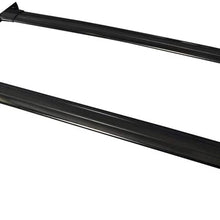 Cross Bars Compatible With 2008-2013 TOYOTA HIGHLANDER, Factory Style Aluminum Black Roof Top Bar Luggage Carrier by IKON MOTORSPORTS, 2009 2010 2011 2012
