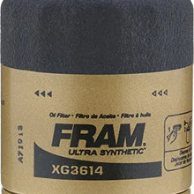 FRAM Ultra Synthetic Automotive Replacement Oil Filter, Designed for Synthetic Oil Changes Lasting up to 20k Miles, XG3614 with SureGrip (Pack of 1)