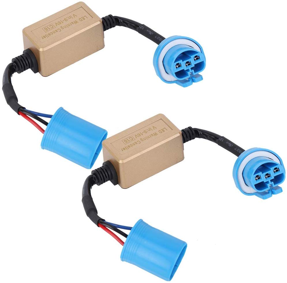 Suuonee LED Decoder, 2Pcs C16 9004/9007 LED Headlight Decoder Device Anti-Flicker No Error Resistor