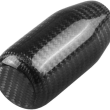 Sakali Universal Carbon Fiber Manual or Automatic Car Gear Shift Knob Shifter Lever Black