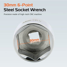 KEDAKEJI Heavy Duty 32mm 6-Point Socket For GM，Volkswagen, Pontiac Chevrolet, Saturn, Pontiac,Saab and All With 32mm Oil Filter Caps, Low Profile Oil Filter Wrench, 3/8" Drive Oil Filter Removal Tool
