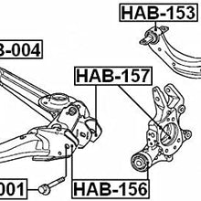 52364S5A004 - Arm Bushing (for Rear Arm) For Honda - Febest