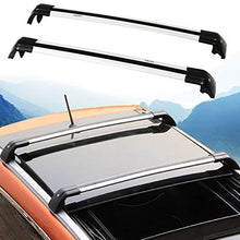 HEKA Lockable Cross Bar for Volvo XC XC60 2013-2017 Roof Rack Rail Silver Aluminum