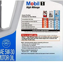 La Rosticceria Mobil 1 (120769) High Mileage 5W-30 Motor Oil - 5 Quart (Pack of 2)