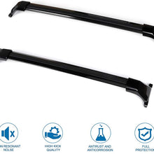 AMFULL Roof Rack Cargo Carrier For GMC Acadia 2017-2019 Rooftop Luggage Crossbars - Fits Side Rails Models ONLY